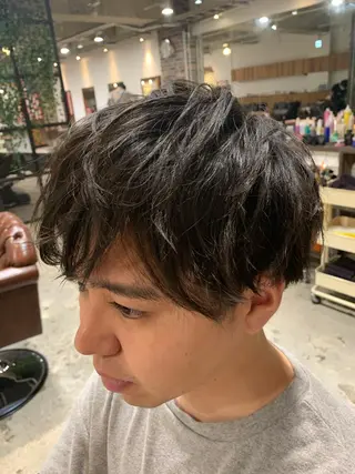 ショート メンズ ショート🌼パーマ 本間正子のヘアスタイル