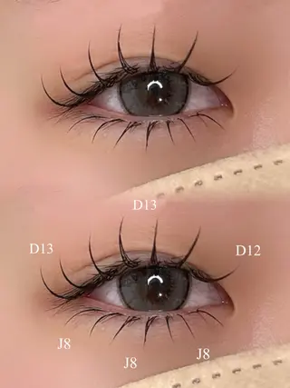 マツエク・マツパ Un plaisant所属・UnPlaisant 【Hinano】のマツエク・マツパデザイン