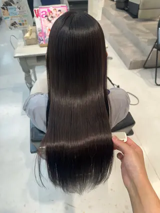 ロング 山崎結菜 🫧透明感カラーのヘアスタイル