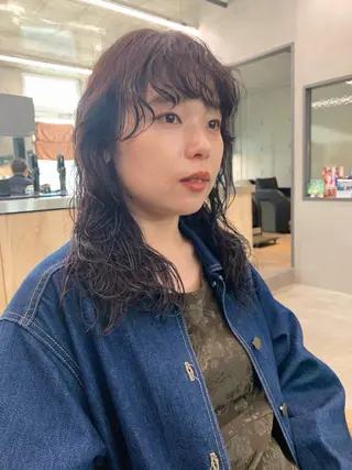 ミディアム カラー パーマ sakoda shunkiのヘアスタイル