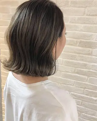 ミディアム カラー hair salon Ranun髪質改善のヘアスタイル