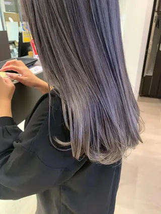 ロング カラー 💎【髪質改善カラー 艶髪×縮毛矯正】💎のヘアスタイル