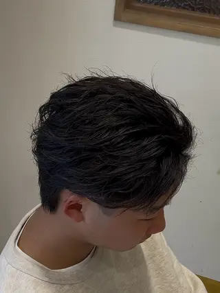 ショート パーマ メンズ メンズ特化/勝田駅/ 佐和駅/鈴木輝瑠/のヘアスタイル