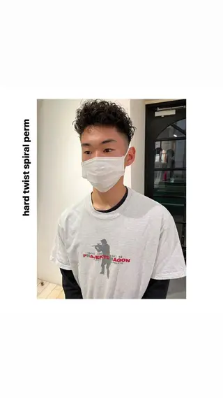 ショート カラー パーマ ヘアアレンジ メンズ キッズ ネイル マツエク・マツパ アイブロウ rewards成城学園前店所属・hiro【沿線で叶う 似合わせhair】のヘアスタイル