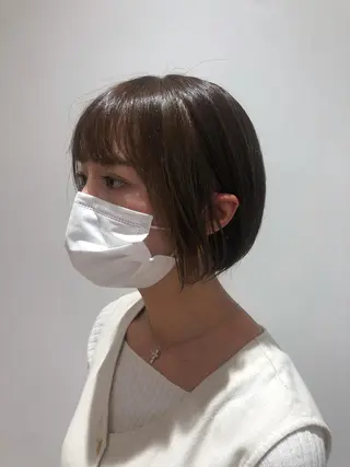 ショート カラー パーマ ヘアアレンジ VIVIE【ヴィヴィ】所属・髪質改善/韓国風 レイヤー/田村祐樹のヘアスタイル