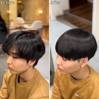 ショート パーマ メンズ 🔮メンズ縮毛矯正 毛流れパーマ💎竹永のヘアスタイル