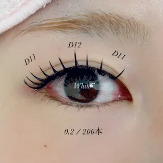 マツエク・マツパ White/マツエク /まつパ/耳つぼのマツエク・マツパデザイン