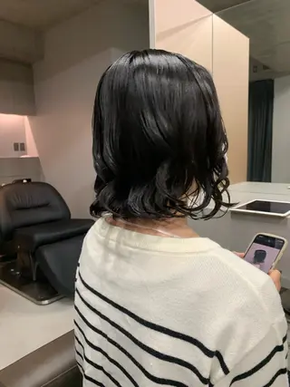 パーマ ボブパーマコテ巻き風 パーマNo1深江秀平のヘアスタイル