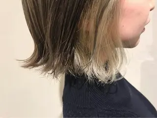 ミディアム オリーブ透明感カラー 表参道/MIKUのヘアスタイル