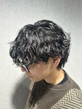 ショート パーマ メンズ 🍀メンズパーマ職人 池袋🍀Yuraのヘアスタイル