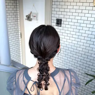 ミディアム ヘアアレンジ 褒められヘアメイク /‎ボブ女子🐶みおのその他イメージ