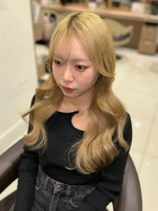 ロング ヘアアレンジ 《艶髪縮毛矯正》 かのん☽⑅ ˖のヘアスタイル