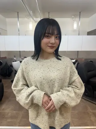 ミディアム カラー 一樹ハイトーン/ブリ ーチ/透明感カラーのヘアスタイル