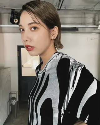 ショート カラー 安部佑哉/ハイトーン /レイヤー/グランジのヘアスタイル