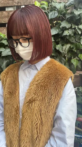 ショート レイヤーカット/ 透明感カラーmikuのヘアスタイル