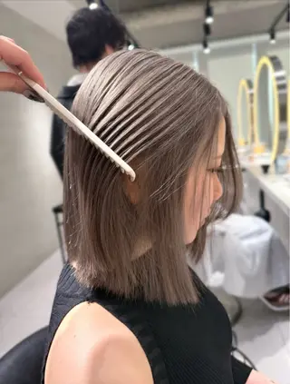 ミディアム ハイトーン特化🤍/ 韓国ボブ / ハルナのヘアスタイル