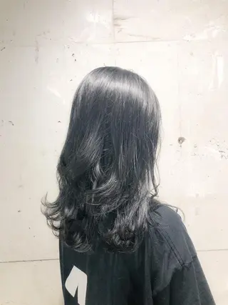 セミロング カラー パーマ ヘアアレンジ メンズ キッズ ネイル マツエク・マツパ Rene'所属・当日予約⭕️ yuriのヘアスタイル