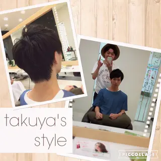 ショート ミディアム セミロング ロング カラー パーマ メンズ 中村 卓也のヘアスタイル