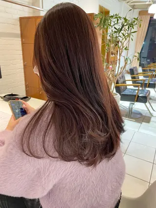 ロング 🧴透明感カラー 松本麻里奈🫧のヘアスタイル