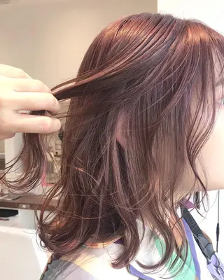 セミロング sano sayakaのヘアスタイル