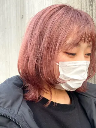 セミロング カラー パーマ 海外レイヤー 🇺🇸/ヒナコのヘアスタイル