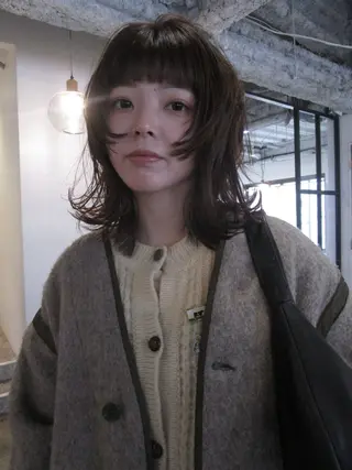 ミディアム カラー yu maのヘアスタイル