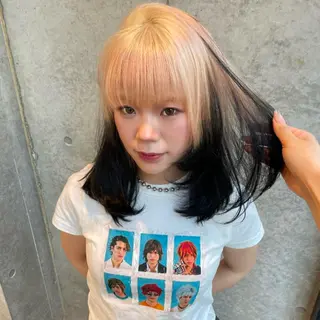 ミディアム カラー ヘアアレンジ Mizobe misakiのヘアスタイル