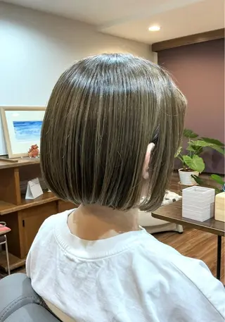 ミディアム カラー Annon プライベートサロンのヘアスタイル