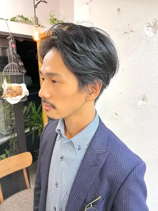 ショート メンズ 木村陸弥 似合わせ 透明感カラー🌿のヘアスタイル