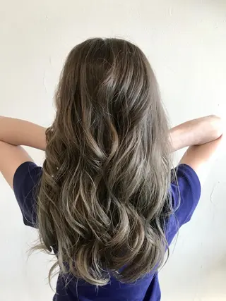 セミロング カラー Hair make VERDA所属・富永 憲一郎のヘアスタイル