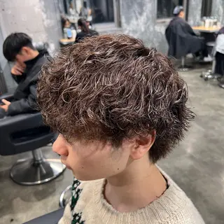 ショート カラー パーマ ヘアアレンジ メンズ キッズ 🔷横浜1のパーマ 職人🔷将太郎のヘアスタイル