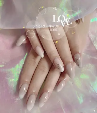 ネイル ラベンダー💖日暮里 ルル💖ネイルのネイルデザイン