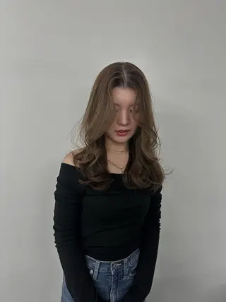 セミロング カラー キッズ オトナヘア🌸 harukaのヘアスタイル