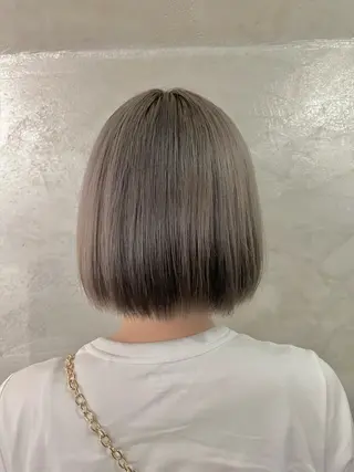 ミディアム カラー FUJINO RYOのヘアスタイル