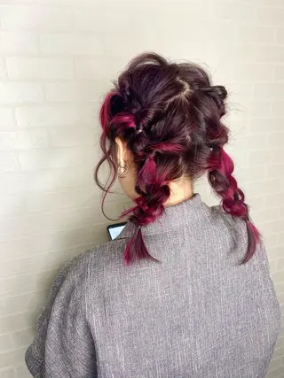 ヘアアレンジ ヘアセット☆ 髪質改善カラー☆まいのヘアスタイル