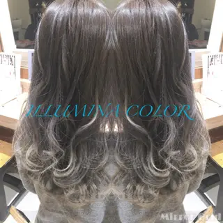 セミロング カラー due hair 京都駅前店 MILBON オージュア認定サロン【デューヘアー】所属・ハイトーンブリーチ 土坂 由志【京都】のヘアスタイル