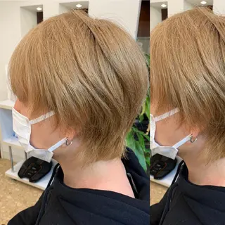 ショート カラー メンズ 三ツ井凌 【ヘアケアサロン】のヘアスタイル