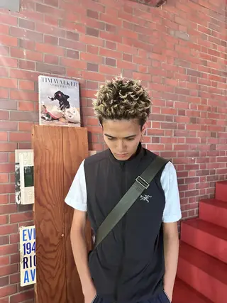 パーマ メンズ 飛田 海渡のヘアスタイル