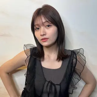 ミディアム ヘアアレンジ 野崎 桃実のヘアスタイル