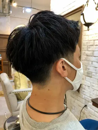 ショート カラー メンズ Carina所属・セン北徒歩５分 キシタクのヘアスタイル