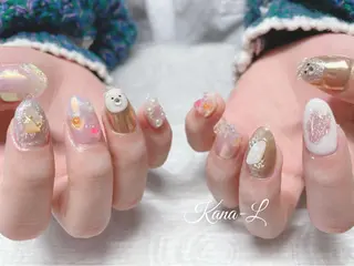 カラー ネイル 芦辺 香奈のネイルデザイン