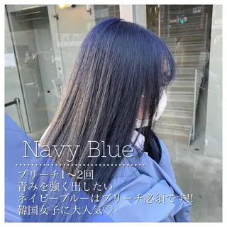 ミディアム カラー ヘアアレンジ メンズ 🦋重くない暗髪🦋 Hana🦋のヘアスタイル