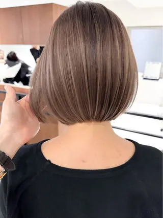 ショート カラー ✨ハイライトの達人 ボブ/ショート/雪下のヘアスタイル
