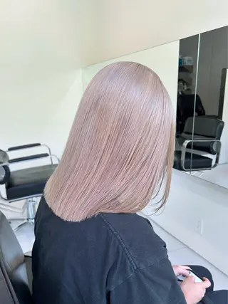 ミディアム カラー 松原 朱里のヘアスタイル