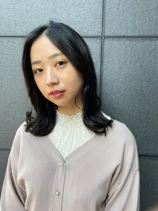 セミロング ヘアアレンジ 髪質改善クロスパーマ モリオカ モエ💫のその他イメージ