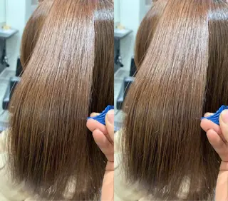 ロング 髪質改善 上品艶感カラーのヘアスタイル