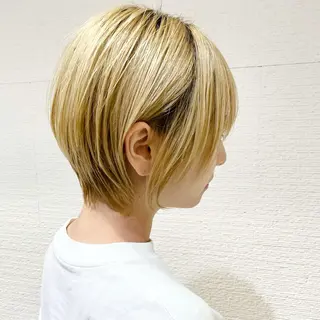 ショート ショート/ボブ/ 白髪ぼかし/しんやのヘアスタイル