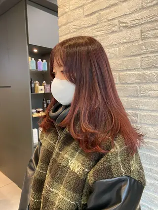 カラー ヘアアレンジ エフェクトブリーチ 神戸 三宮 麟太郎のヘアスタイル