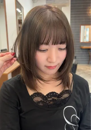 ミディアム monet  organic  salon所属・🥣心美/ 透明感カラーのヘアスタイル