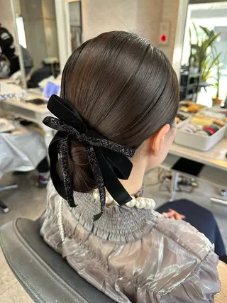 ロング ヘアアレンジ 女性に人気♪ はやしほのかのヘアスタイル